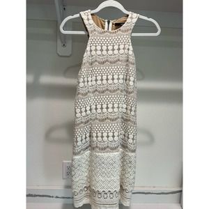 Ladakh Women's Off White Lace Dress BodyCon Size Small